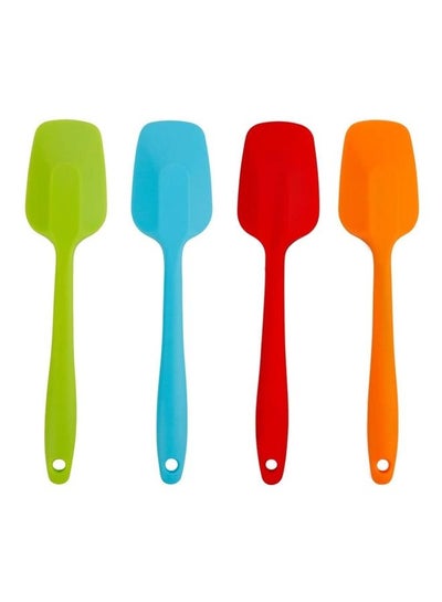 Buy 4-Piece Heat-Resistant Silicone Spatula Set Multicolour One Size in UAE