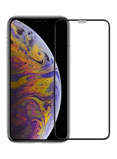 اشتري Screen Protector Tempered Glass for Apple iPhone XS Max/11 Pro Max Black/Clear في السعودية