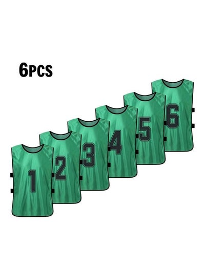 Buy 6-Piece Children's Double-Sided Printing Number 1-6 Division Vest in Saudi Arabia