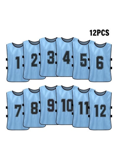 Buy 12-Piece Children's Double-Sided Printing Number 1-12 Team Vest in Saudi Arabia