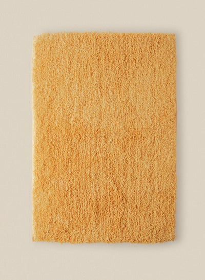 Buy Bath Mat - 100% Polyester 1500 GSM - Urban Living Charisma Bathroom Mat - Hot Melt Backing - Soft And Cushion Gold 40 x 60cm in UAE