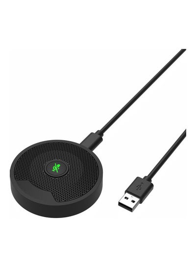 اشتري UM10 USB 360° Omnidirectional Condenser PC Microphone V9080_P Black في الامارات