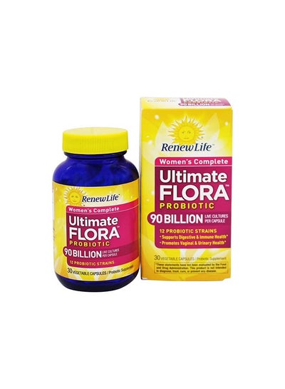 اشتري Women's Ultimate Flora Probiotic 90 Billion Vegetarian Capsules في الامارات