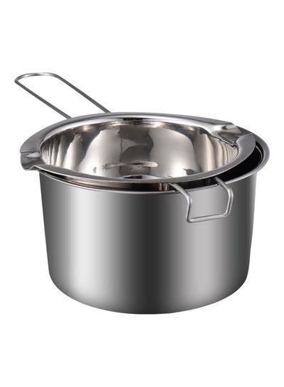 Buy Double Furnace Boiler Pot Silver in Saudi Arabia