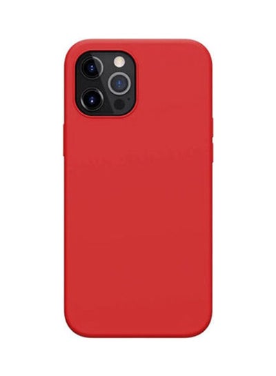 Buy Flex Pure Silicone Magnetic Function Protective Case Cover For Apple iPhone 12 Pro Max Red in Saudi Arabia