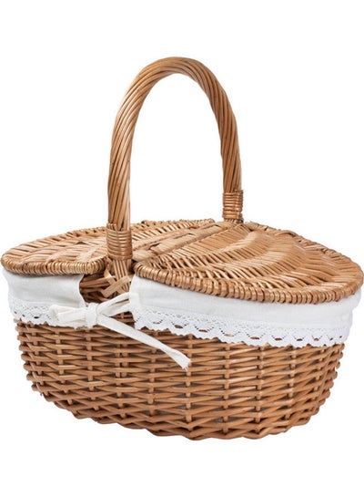 Buy Picnic Storage Basket 35x26x18cm in UAE