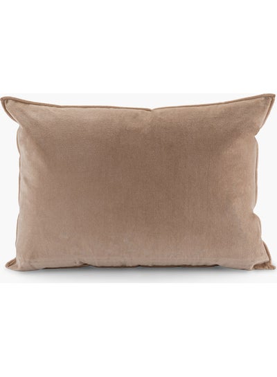 Buy Meridian Cushion Cover Cotton Taupe 50x35cm in UAE