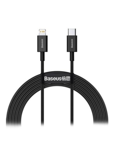 Buy USB C to Lightning-Fast Charging Data Cable PD 20W Superior Series Type-C for Apple iPhone 13 12 11 Pro Max Mini XS X 8 7 6 5 SE iPad and More (2M) Black in Saudi Arabia
