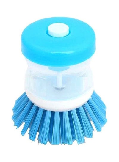 Buy Brush For Dishes With Liquid Soap Blue/Clear in Egypt