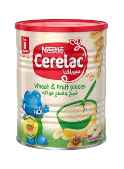 Buy Wheat And Fruit Pieces Infant Cerelac Apple 400grams in UAE