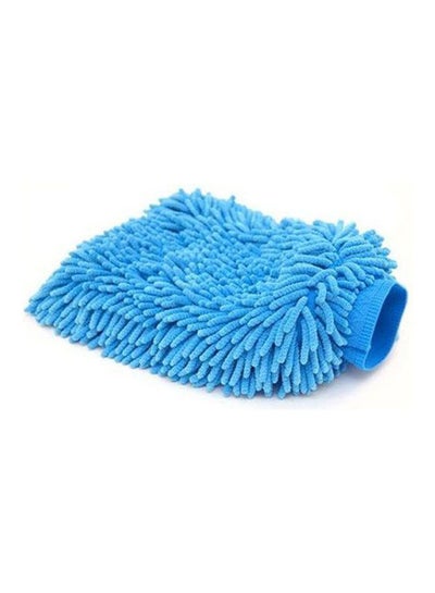 Buy Microfiber Chenille Cleaning Glove Blue in Egypt