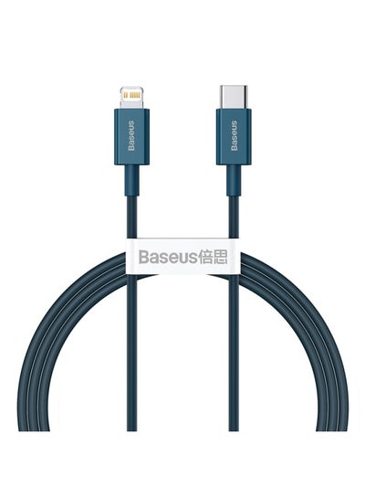 Buy USB C to Lightning Fast Charging Data Cable PD 20W Superior Series Type C for Apple iPhone 14 Pro Max /Plus/13/12/11 Pro Max Mini XS X 8 7 6 5 SE iPad and More 1M Blue in UAE