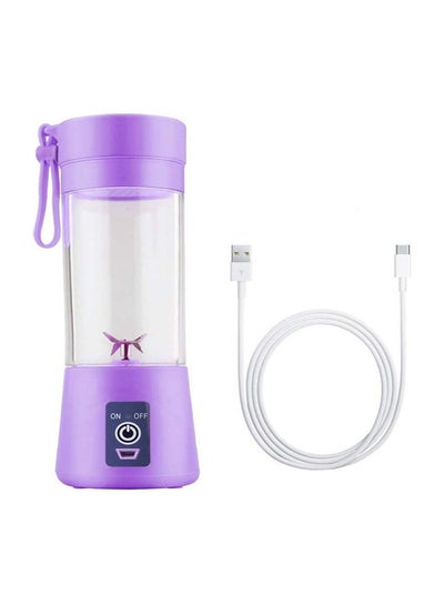 Buy Electric Portable Juicer 380 ml 200 W TU12462 Purple/Clear in UAE