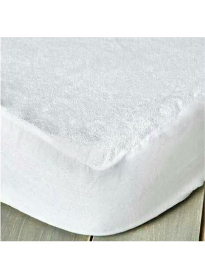 اشتري Waterproof Solid Mattress Protector Combination Combination White 100×200cm في مصر