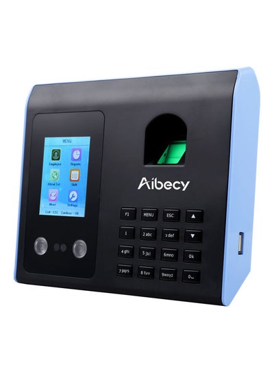 Buy Face Fingerprint Time Clock Black in Saudi Arabia