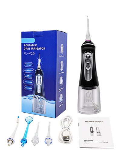 Buy Portable Oral Irrigator Kit Black/Silver/Blue in Saudi Arabia