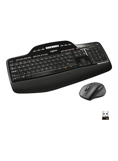 Buy MK710 Wireless Keyboard and Mouse Combo for Windows, 2.4GHz Advanced Wireless, Wireless Mouse, Multimedia Keys, 3-Year Battery Life, PC/Mac, Arabic Black in UAE