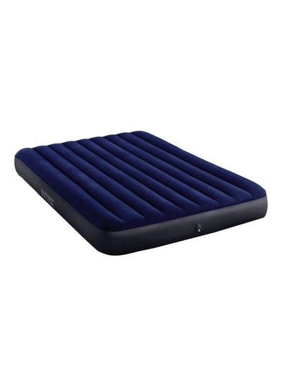 Buy Dura Beam Series Classic Downy Inflatable Airbed Combination Navy Blue/Black 137x191x25cm in UAE