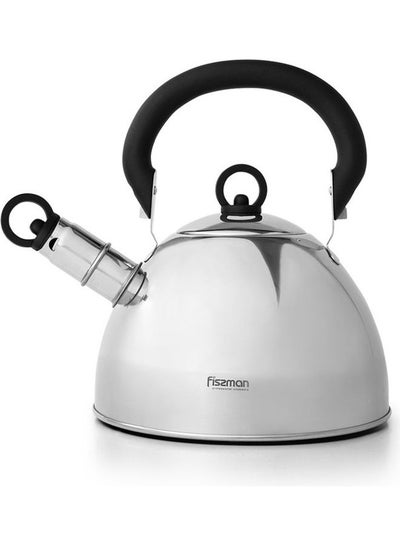 Buy Stainless Steel Whistling Tea Kettle Silver 1.8Liters in UAE