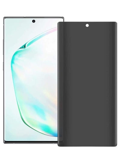 Buy Tempered Glass Screen Protector For Samsung Galaxy Note10+ Clear/Black in UAE