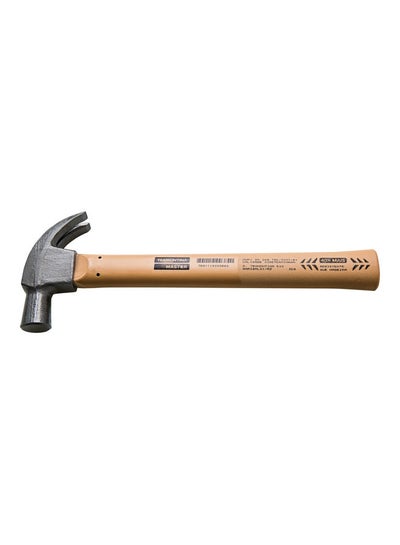 Buy Wooden Handle Claw Hammer Brown/Grey in UAE