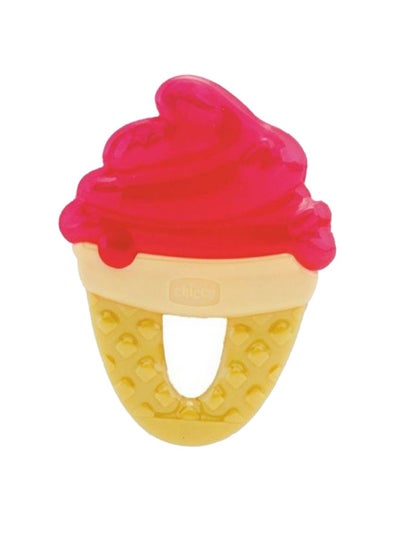 Buy Fresh Relax Teether Ice cream Pink & Yellow Assorted, 1 Piece in UAE