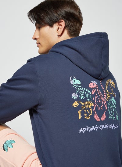 funny dino graphic hoodie