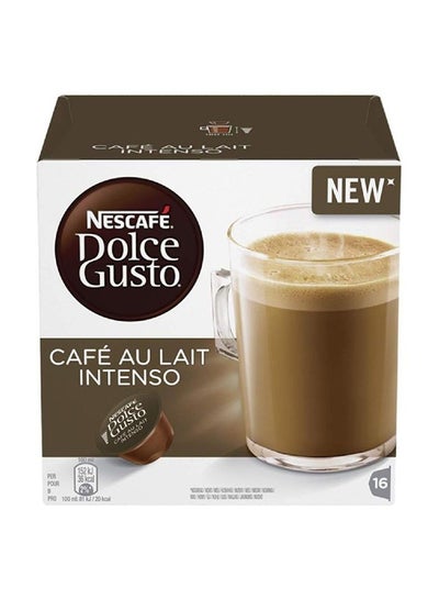 Buy Cafe Au Lait Intenso 16 Pods Pack Of 160grams in Egypt