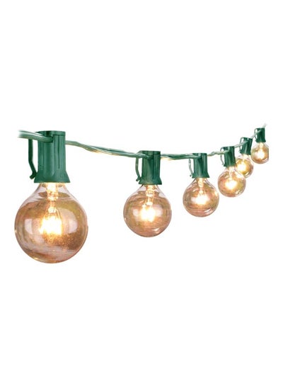 Buy LED Globe String Light For Christmas With 25 Bulbs Yellow 4x14centimeter Yellow 4x14cm in UAE