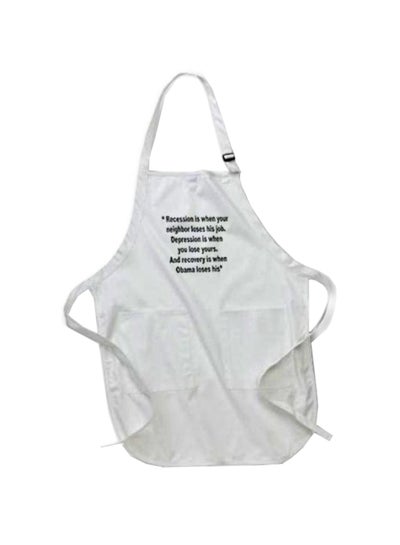 Buy Recovery Printed Apron  22 x 30inch White in Egypt