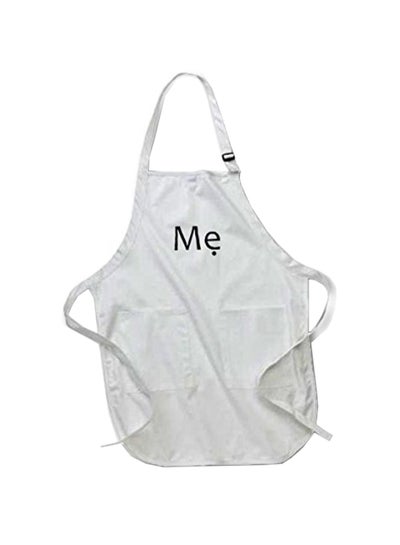 Buy Me Text Printed Apron With Pockets  22 x 24inch White in Egypt