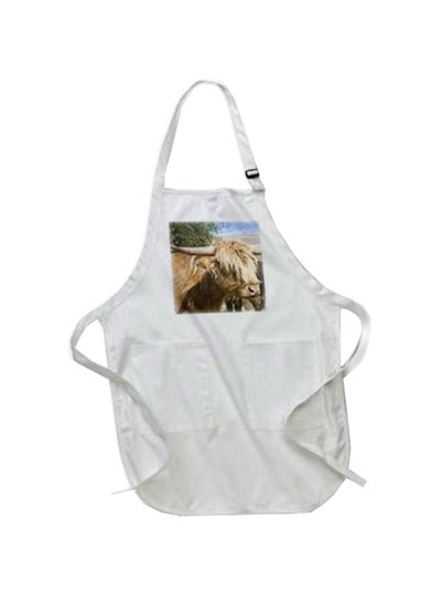 Buy Cattle Jaynes Printed Apron With Pockets White 22 X 30inch in Egypt