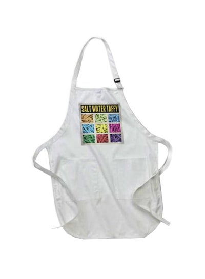 Buy Salt Water Taffy Printed Apron With Pockets White 22x24inch in Egypt