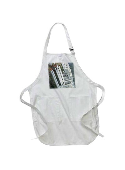 اشتري My Strait Of Mackinac Grand Hotel Printed Apron With Pouch Pockets أبيض 22 x 24بوصة في مصر