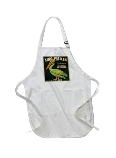 Buy King Pelican Iceberg Printed Apron With Pockets White 22 x 30inch in Egypt