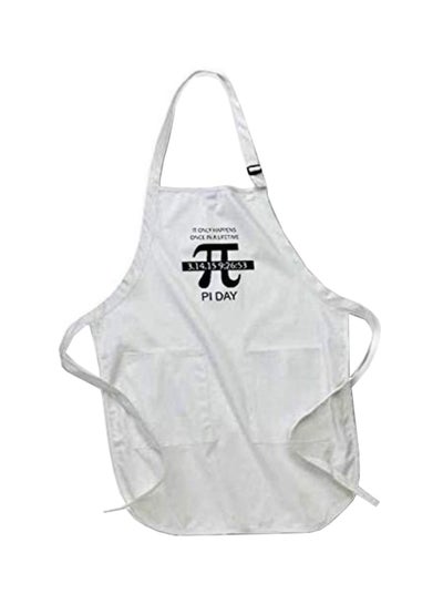 Buy Pi Day  Printed Apron With Pockets White 22 x 24inch in Egypt