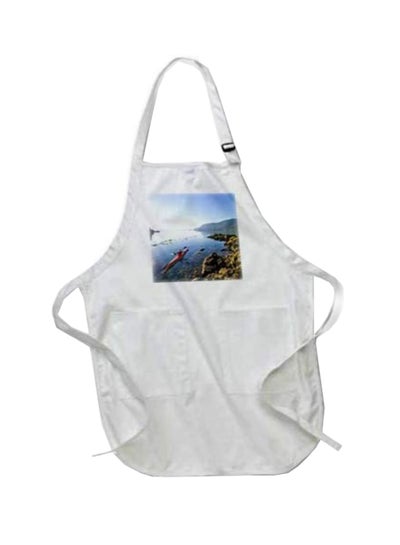 Buy San Juan Islands Printed Apron With Pouch Pockets  22 x 24inch White in Egypt