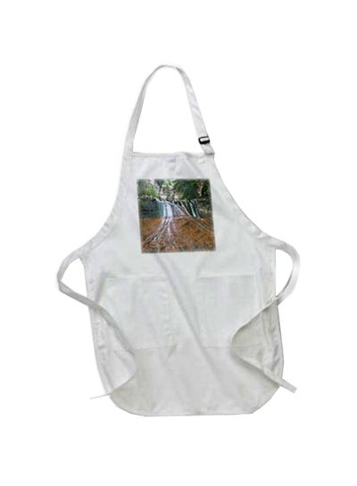 Buy Waterfall Printed Apron With Pockets White 22 x 30inch multicolor in Egypt