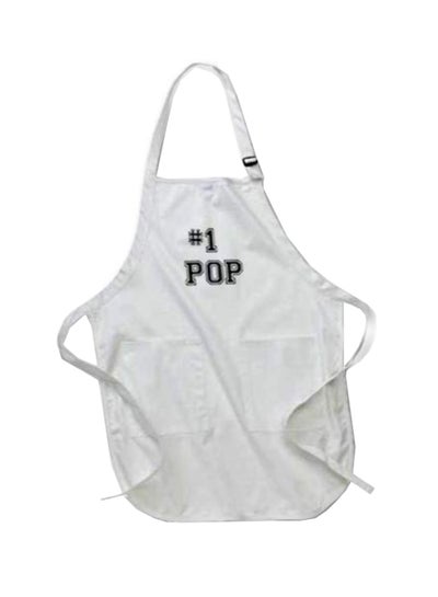 Buy No.1 Pop Printed Apron With Pockets White multicolor in Egypt