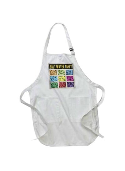 Buy Salt Water Taffy Printed Apron With Pockets White 22 x 24inch in Egypt