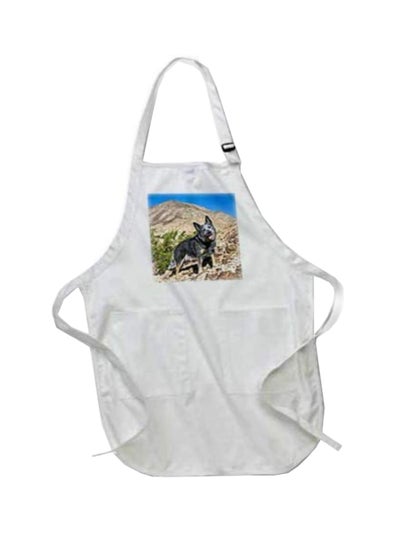 Buy Australian Cattle Dog Printed Apron With Pockets White 22 x 30inch in Egypt