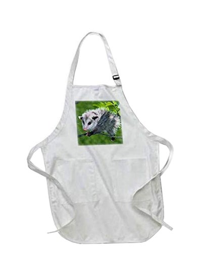 Buy Opossum Printed Apron With Pockets White 22 x 30inch multicolor in Egypt