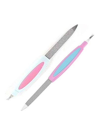 Buy 2-Piece Catwings Nail Filer and Buffer Set Multicolour in Egypt