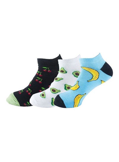 Buy Ankle Fruits Socks Multicolour in Egypt