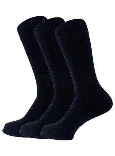 Buy Classic Plain Socks Black in Egypt