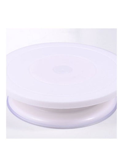 Buy Flower Cake Decorating Turntable Stand white in Egypt