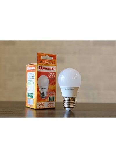 Buy E27 Led Bulb Warm White/Silver 12x5x5cm in UAE