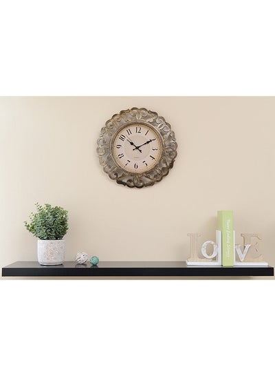 اشتري Unique Design Wall Clock Gold في الامارات