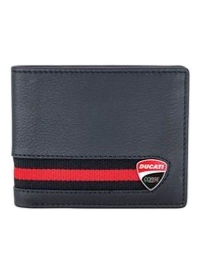 Buy Firenze Men's Genuine  Leather Wallet - DTLUG2000202 Black/Red in UAE