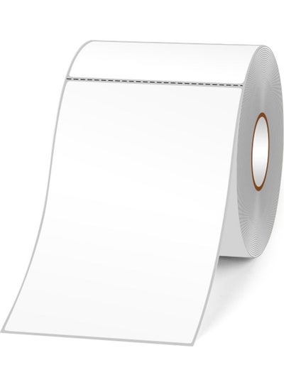 Buy 500-Piece Thermal Label Paper Rolls White in Saudi Arabia